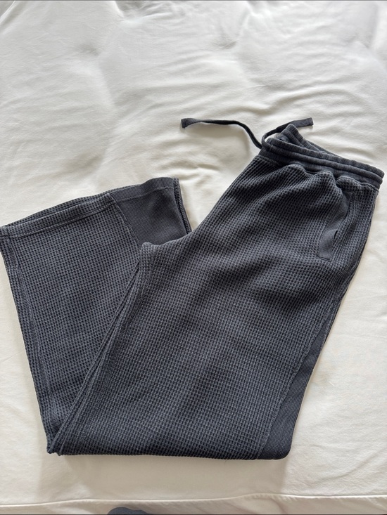 aerie Pants - aerie dark grey Waffle-Knit Lounge Pants